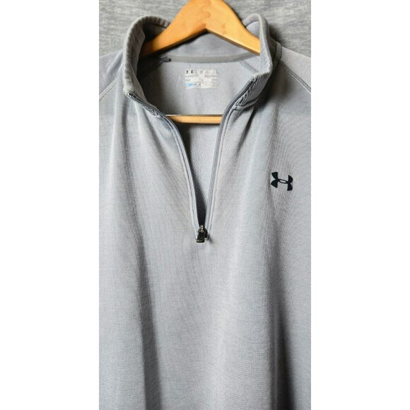 Under Armour Cold Gear Mens Storm 1/4 Zip Sweatshirt Gray Size 3XL - Picture 7 of 10